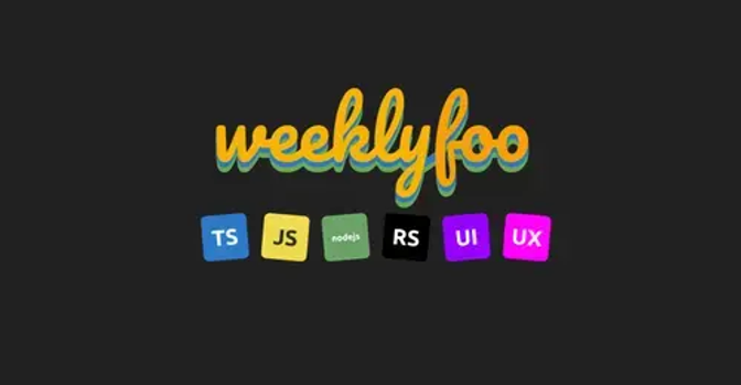 Introducing weeklyfoo