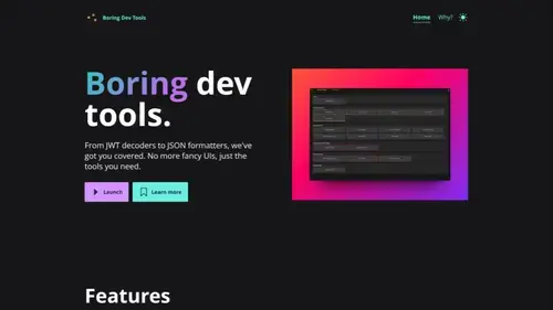 Boring Dev Tools