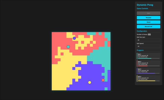 Dynamic Pong - AI-Powered Territory Battle