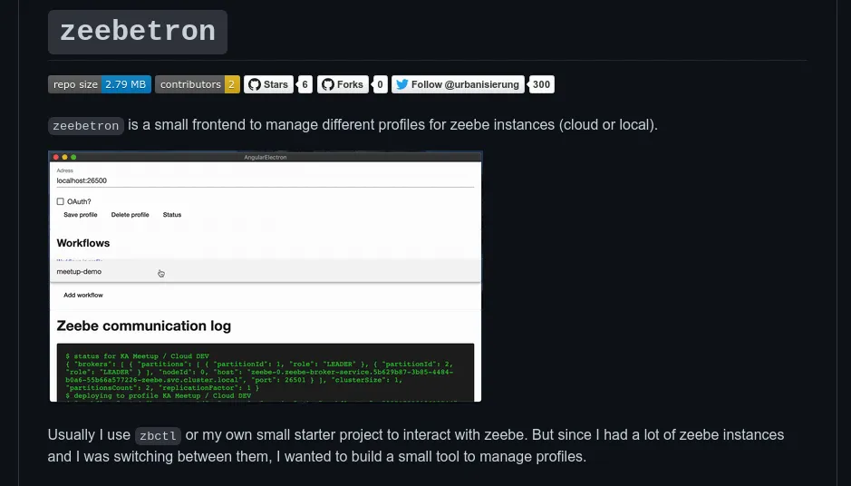 Zeebetron: How to Manage Multiple Zeebe Profiles with Electron